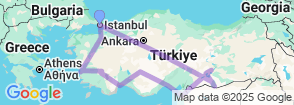 Jewish Prophets Tour in Turkey 11 Nights 12 Days Map