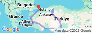 St. Pauls Missionary Journey Plus Istanbul and Cappadocia Tour 15 Days Map