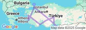 Turkey - Birth of Christianity Tour 15 Nights 16 Days Map