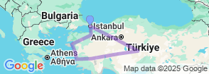 Biblical Sites in Turkey 13 Nights 14 Days Map