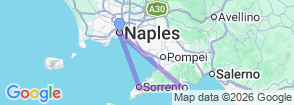 The beauty of Sorrento, Positano and Amalfi drom Naples with lunch - shared tour Map