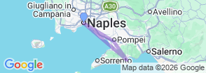From Naples: Amalfi Coast & Pompeii Guided Tour with lunch – shared group Map