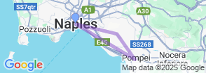 Full-Day Pompeii and Mt. Vesuvius Tour with Tickets and Lunch from Naples Map