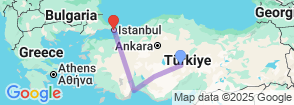 8-Day Cappadocia, Konya, Antalya, and Istanbul Tour: Discover the Best of Turkey Map