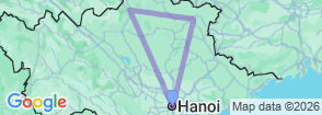 6 Days Visit Ha Giang - Cao Bang - Ba Be Lake Map