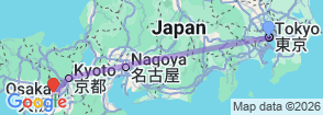 7 Days Japan Tour Package – Best of Tokyo, Kyoto, Osaka & Hiroshima Map