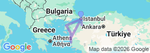 8 Days Islamic and Cultural Turkey Tour Map