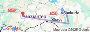 3-Day Historical Odyssey: Discover Göbeklitepe, Karahantepe, Urfa & Gaziantep Map
