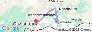 3-Day Mesopotamian Journey: Gobeklitepe, Urfa, and Mardin Map