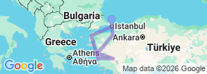 10-Day Istanbul & Beyond: Byzantine, Ottoman, and Ancient Heritage Tour Map