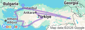 17-Day Turkish Heritage Expedition: A Journey Through History, Culture & Natural Beauty Map