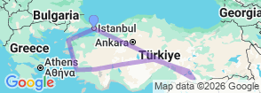 West-to-Mesopotamia Expedition: Discover Turkey’s Ancient Legacy 12-Day Tour Map