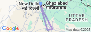 Indo-Islamic Tour From Delhi & Agra With Fatehpur Sikri 2-Day Map