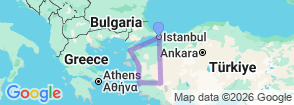 Private Luxury Western Turkey Tour 7 Days Map