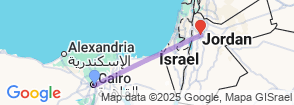11Days Best Egypt and Jordan Package 2 Map
