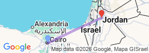 11 Days Best Egypt & Jordan Package1 Map