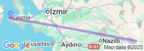 Daily Pamukkale Tour from Cesme Map