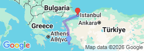 5-Day Turkey Tour: Bodrum to Istanbul Map