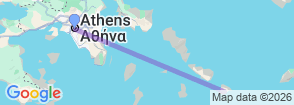 8-day/7-night Mykonos 2026 Party-themed cruise Map