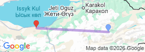 Karakol Ski and Spa Tour 3 Day Winter Experience Map