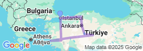 10 Day Best of Turkey Tour: Istanbul, Safranbolu, Ankara, Cappadocia, Ephesus & Pamukkale Map