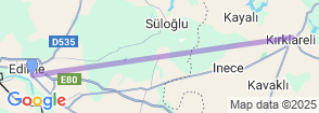 Daily Edirne Kirklareli Tour Map