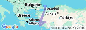 8 Days Luxury Istanbul & Aegean Tour Map
