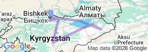 8 Day Kyrgyzstan Winter Tour – Skiing, Snow Adventures & Nomadic Culture Map