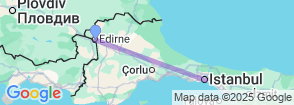 Daily Istanbul Tour from Edirne Map