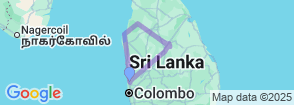 Sri Lanka Waves & Wilderness  Map