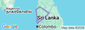 Sri Lanka Waves & Wilderness Map