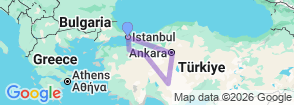 Turkiye tour 8 Day Istanbul Ankara – Konya – Eskisehir – Bursa Map