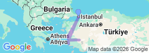 Turkey in 7 Days Istanbul, Ephesus , Pamukkale ,  Priene, Miletus, Didyma & Aegean Highlights Map