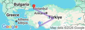 8 Day Turkish Delight: Explore Antalya, Cappadocia & Istanbul Map