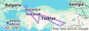 11 Day Sightseeing Tour Turkey Map