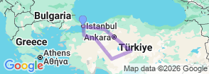 Classic Turkey Tour (10 Days): Istanbul  Bursa  Eskisehir Konya  Cappadocia Ankara & Bolu Map