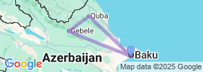 Unforgettable 11 Day Azerbaijan Tour Package Map