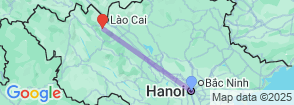 Sapa 2 Days 1 Night from Hanoi - Overnight in Hotel Map