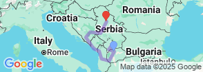 North Macedonia, Albania, Montenegro, Bosnia & Serbia in 11 days Map