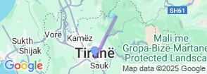 Daily Bovilla Lake Tour from Tirana Map