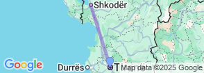 Daily Shkodra Tour From Tirana Map