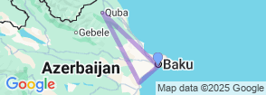 Azerbaijan tour 4 nights/5days Map
