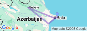 7 nights/8 days in Azerbaijan Map