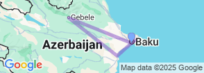 7 nights/8 days in Azerbaijan Map