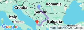 Balkan Express – 4 countries in one week Map
