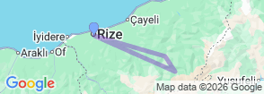 A Getaway in the Heart of Eastern Black Sea 2 Day Elevit Plateau Tour Map