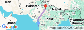 Gujarat Tour 6 Day Indian Holiday Package Map