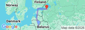 13 Days Baltic Revelation Tour Map