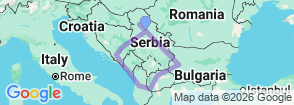 Balkan Experience – 7 countries in 14 days Map