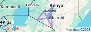 Kenya Safari Experience: Samburu, Aberdares, Amboseli & Masai Mara Map